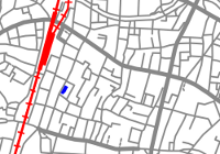 高田馬場の地図画像