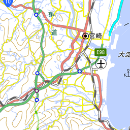 宮崎県の各種情報 マップアイコンをクリックしてください