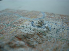 大阪城周辺立体模型（近接）