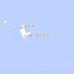 沖縄県渡名喜村の農地がある範囲の地図(地理院タイル)
