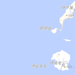 沖縄県伊是名村の農地がある範囲の地図(地理院タイル)
