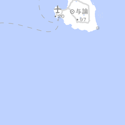 鹿児島県与論町の農地がある範囲の地図(地理院タイル)