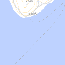 鹿児島県知名町の農地がある範囲の地図(地理院タイル)