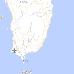 奥尻町周辺の地図
