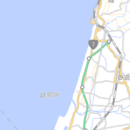 遊佐町周辺の地図