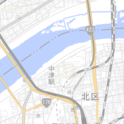 大阪府大阪市大淀区 a1968 歴史的行政区域データセットb版