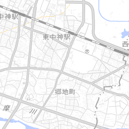 昭島市の学区マップ