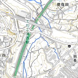 小波津川水系 国土数値情報河川データセット