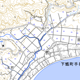 長川 長川水系 地図 国土数値情報河川データセット
