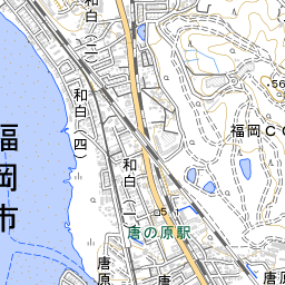 唐の原川水系 [400020] 地図 | 国土数値情報河川データセット
