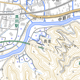 山路川 [8808030015] 渡川水系 地図 | 国土数値情報河川データセット