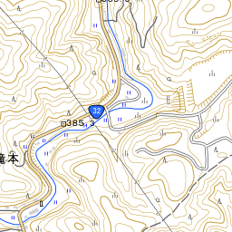 北滝本川 [8808070722] 吉野川水系 地図 | 国土数値情報河川