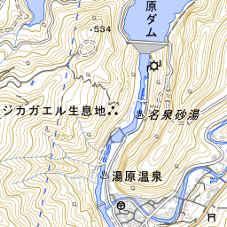 岡山県真庭市湯原温泉１２区 国勢調査町丁 字等別境界データセット