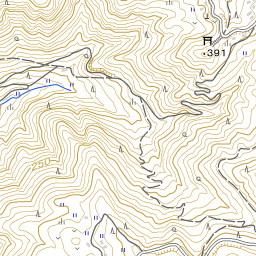 md33【地図】奥津 [岡山県] 明治31年 地形図[羽出村二軒屋中心