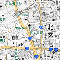 大阪市の地図 場所 地図ナビ