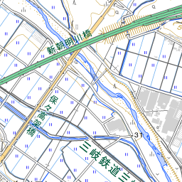 名前川 朝明川水系 地図 国土数値情報河川データセット