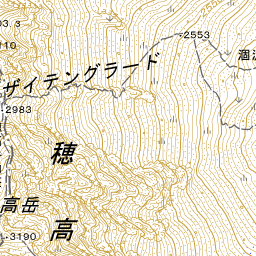 北アルプス地図