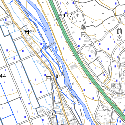 山梨県北杜市明野町上手永井 国勢調査町丁 字等別境界データセット