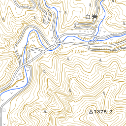 山河圖6 543616 白山 （はくさん Hakusan）, 地形図 Map by Pacific