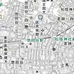 世田谷区の地図 場所 地図ナビ