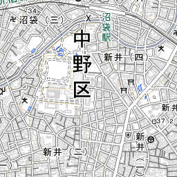 東京都 中野区 住宅地図 2025年版 中野区（東京都）の地図・場所｜地図ナビ