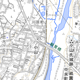 小山市の地図 場所 地図ナビ