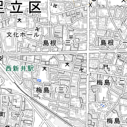 足立区の地図 場所 地図ナビ