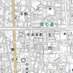 足立区の地図 場所 地図ナビ