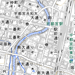 宇都宮市の地図 場所 地図ナビ
