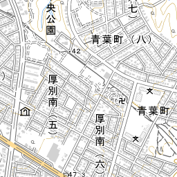 北海道札幌市厚別区厚別町上野幌 国勢調査町丁 字等別境界データセット