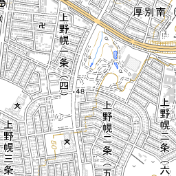 北海道札幌市厚別区厚別町上野幌 国勢調査町丁 字等別境界データセット