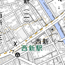 西新駅 周辺の地図 地図ナビ