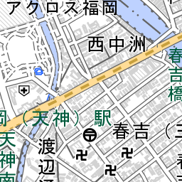 天神南駅 周辺の地図 地図ナビ