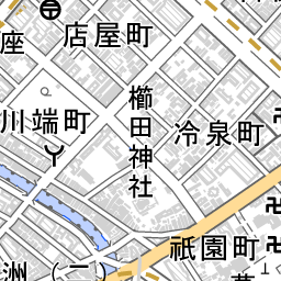 中洲川端駅 周辺の場所 アクセス 地図ナビ