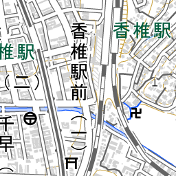 香椎駅 周辺の地図 地図ナビ