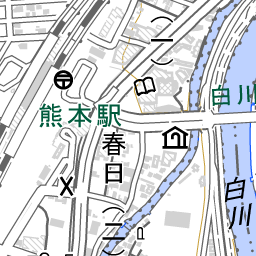 熊本駅 周辺の地図 地図ナビ