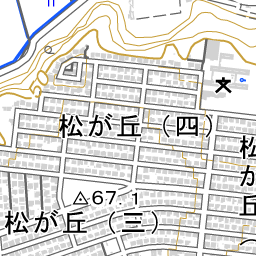 大分県大分市大字上宗方松が丘 国勢調査町丁 字等別境界データセット