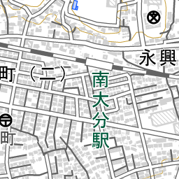 南大分駅 周辺の地図 地図ナビ