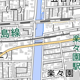 楽々園駅 周辺の地図 地図ナビ