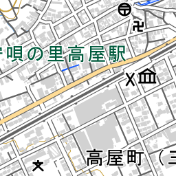 子守唄の里高屋駅 周辺の地図 地図ナビ