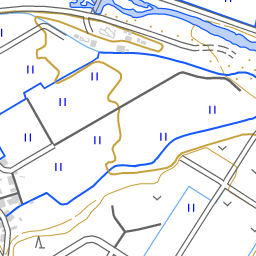 md33【地図】湯本 [岡山県] 明治32年 地形図[真島郡茅部村西茅部