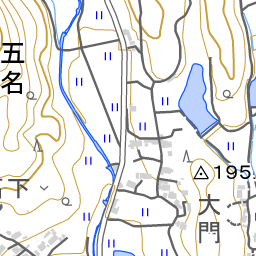 md33【地図】湯本 [岡山県] 明治32年 地形図[真島郡茅部村西茅部