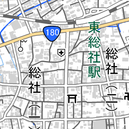 東総社駅 周辺の地図 地図ナビ