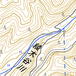 綾木谷川 [8707010091] 千代川水系 地図 | 国土数値情報河川