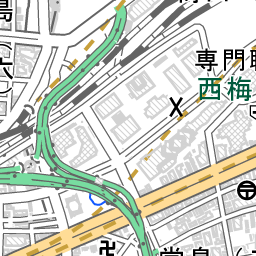 西梅田駅 周辺の地図 場所 アクセス 地図ナビ