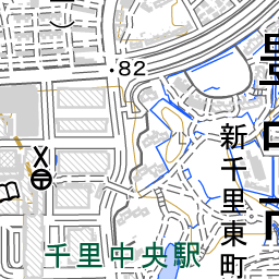 千里中央駅 周辺の地図 場所 アクセス 地図ナビ