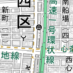 心斎橋駅 周辺の地図 地図ナビ