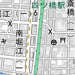 心斎橋駅 周辺の地図 地図ナビ