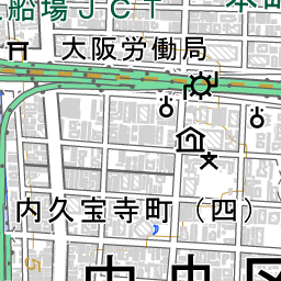 谷町四丁目駅 周辺の地図 地図ナビ