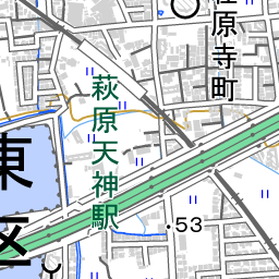萩原天神駅 周辺の地図 地図ナビ